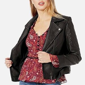 Jack by BB Dakota Faux Leather Moto Jacket